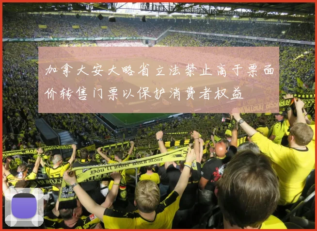 加拿大安大略省立法禁止高于票面价转售门票以保护消费者权益