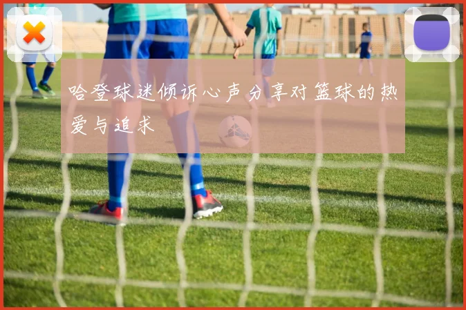 哈登球迷倾诉心声分享对篮球的热爱与追求